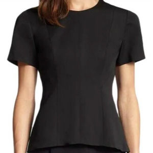 Theory Korla Fountain Black Blouse